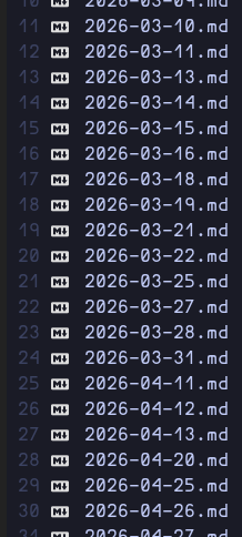 Note organisation